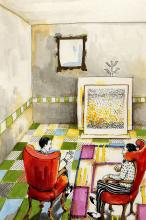 ilustracion El extraño caso del doctor Jekyll y el señor Hyde: Utterson charlando con Jekyll