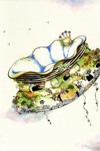 ilustracion Los viajes de Gulliver: La Isla Voladora de Laputa