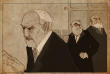 ilustracion A sangre fría: Green argumentando la culpabilidad