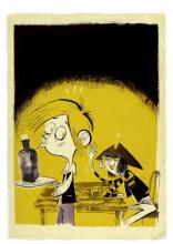 ilustracion La isla del tesoro: Un desconocido en el Almirante Benbow