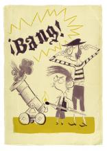 ilustracion La isla del tesoro: Un gran tiroteo entre los dos bandos