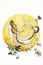 ilustracion La Odisea: Ulises en la casa de la maga Circe