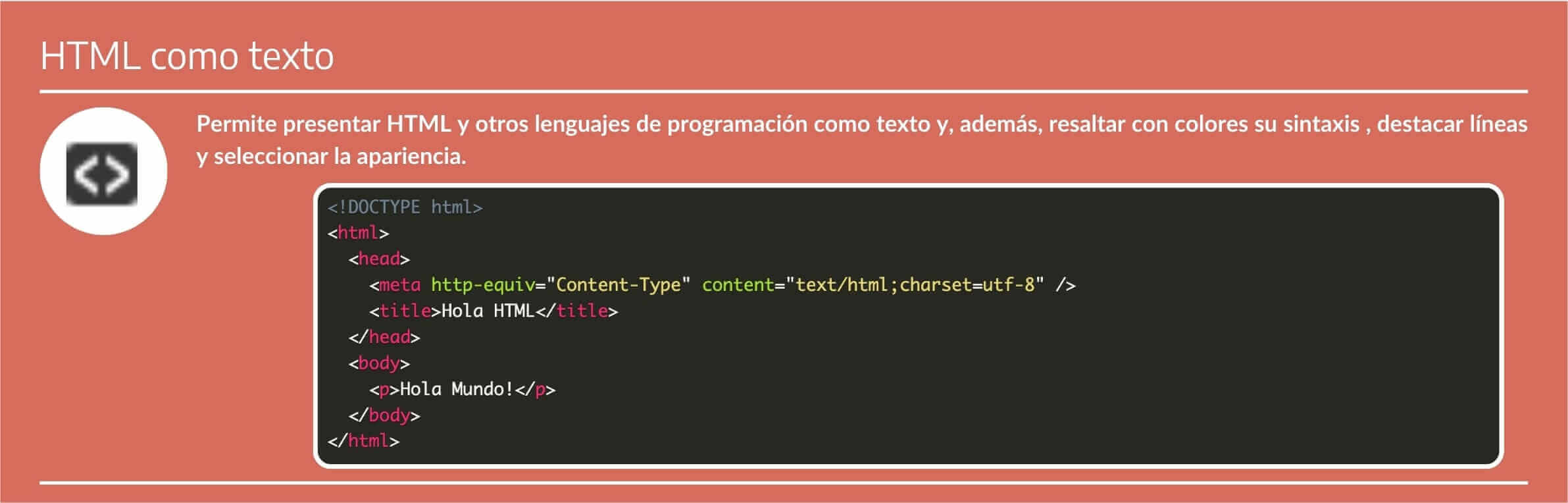 HTML como texto