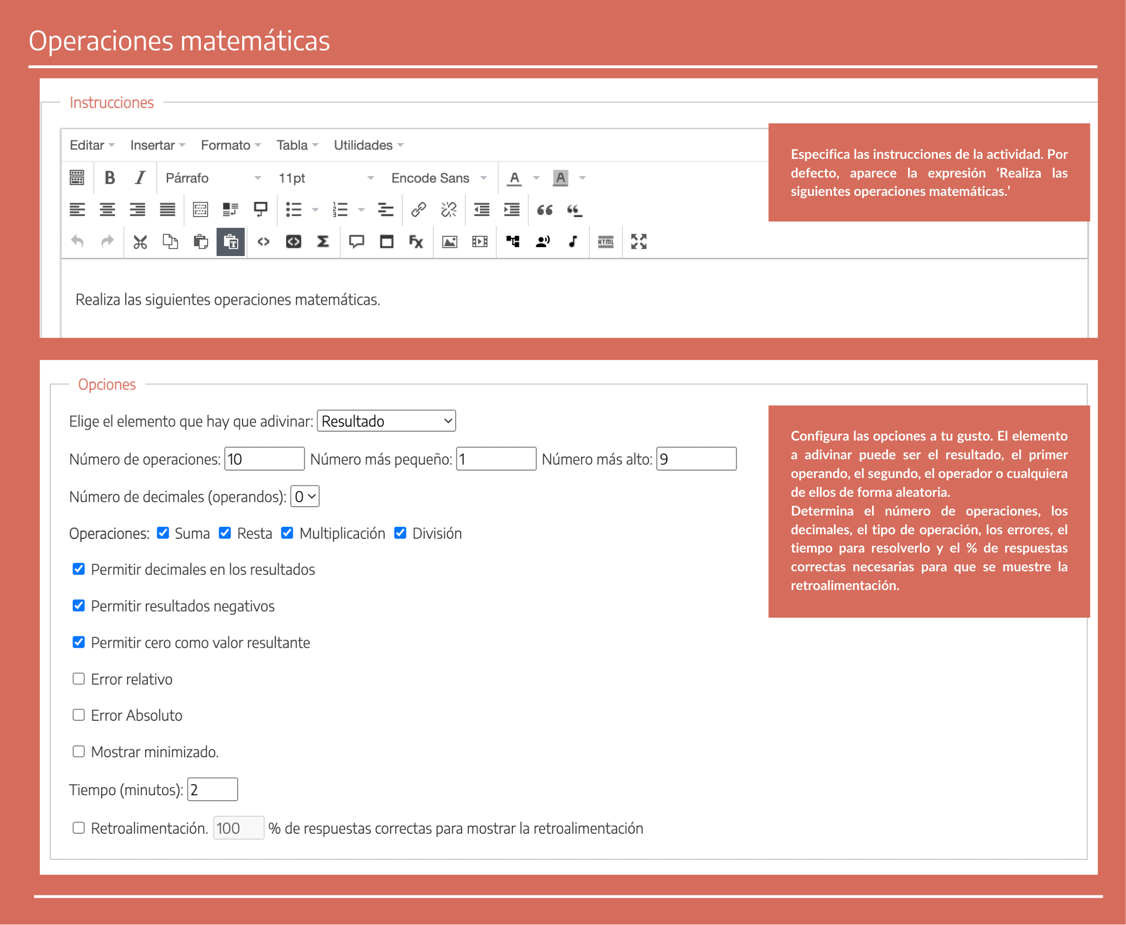 Operaciones matemáticas