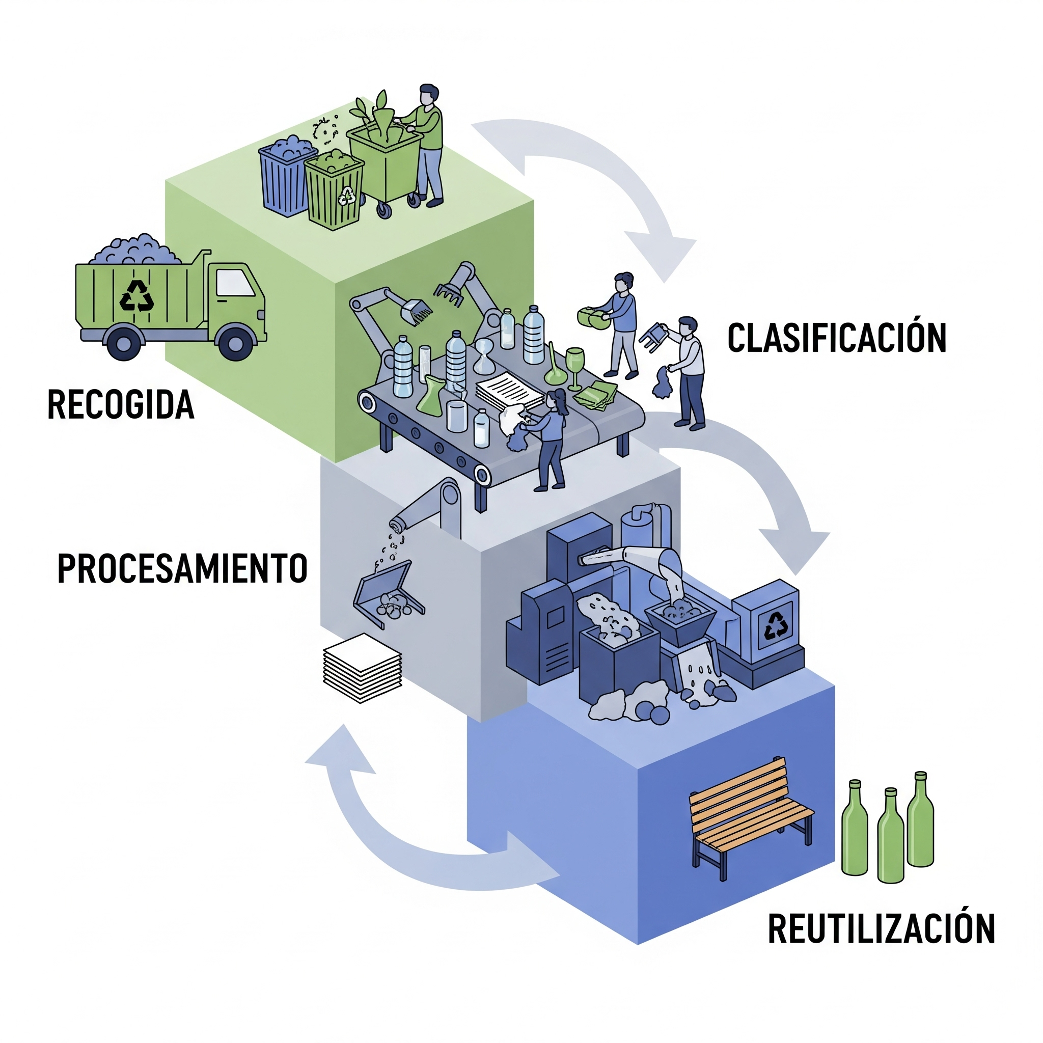 Partes del reciclaje