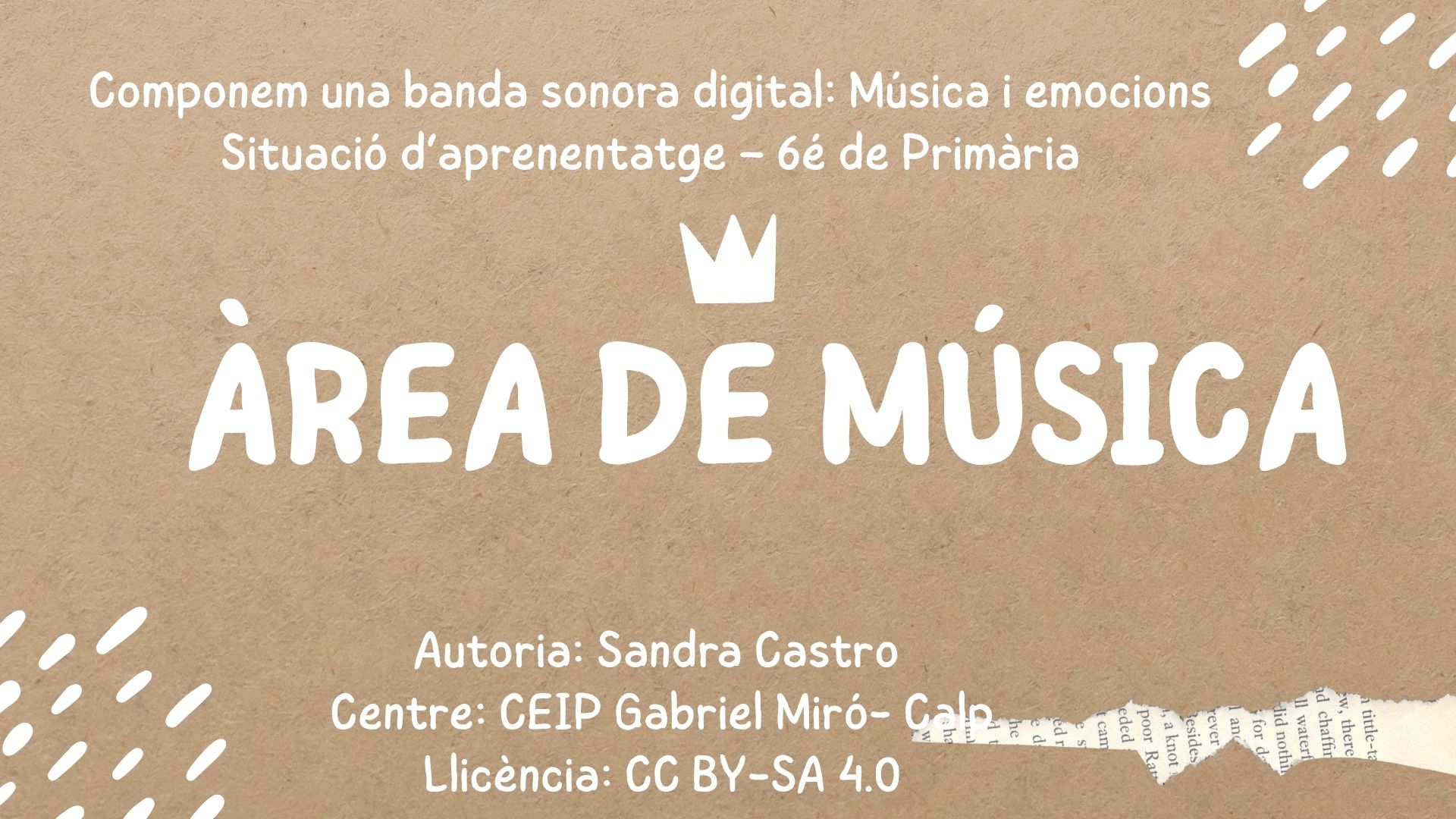 Componem una banda sonora digital: música i emocions