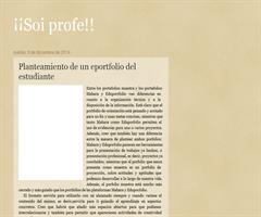 Planteamiento y bosquejo de un porfolio del estudiante.