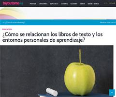 ¿Cómo se relacionan los libros de texto y los entornos personales de aprendizaje?