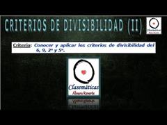(Divisibilidad) - Criterios de Divisibilidad 6, 2^n, 5^n, 9