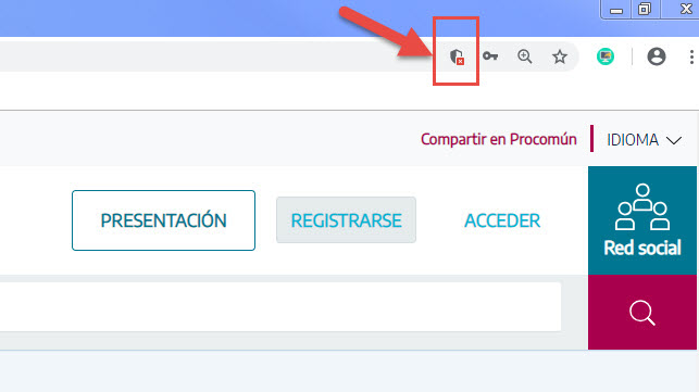 Configura tu navegador para poder visualizar correctamente los recursos educativos de Procomún
