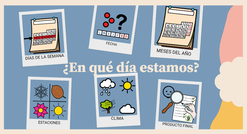 REA para trabajar los días de la semana, la fecha, el mes, las estaciones y el clima.