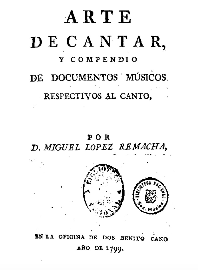 portada del tratado de Remacha