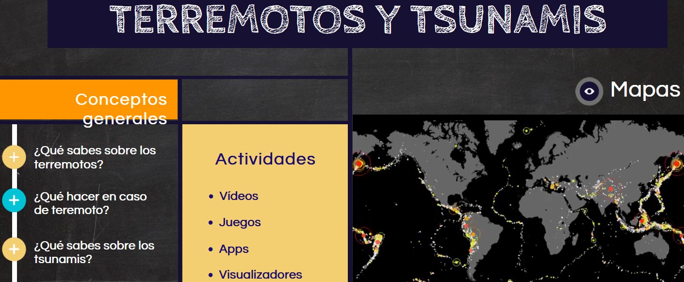 Terremotos y tsunamis recurso interactivo