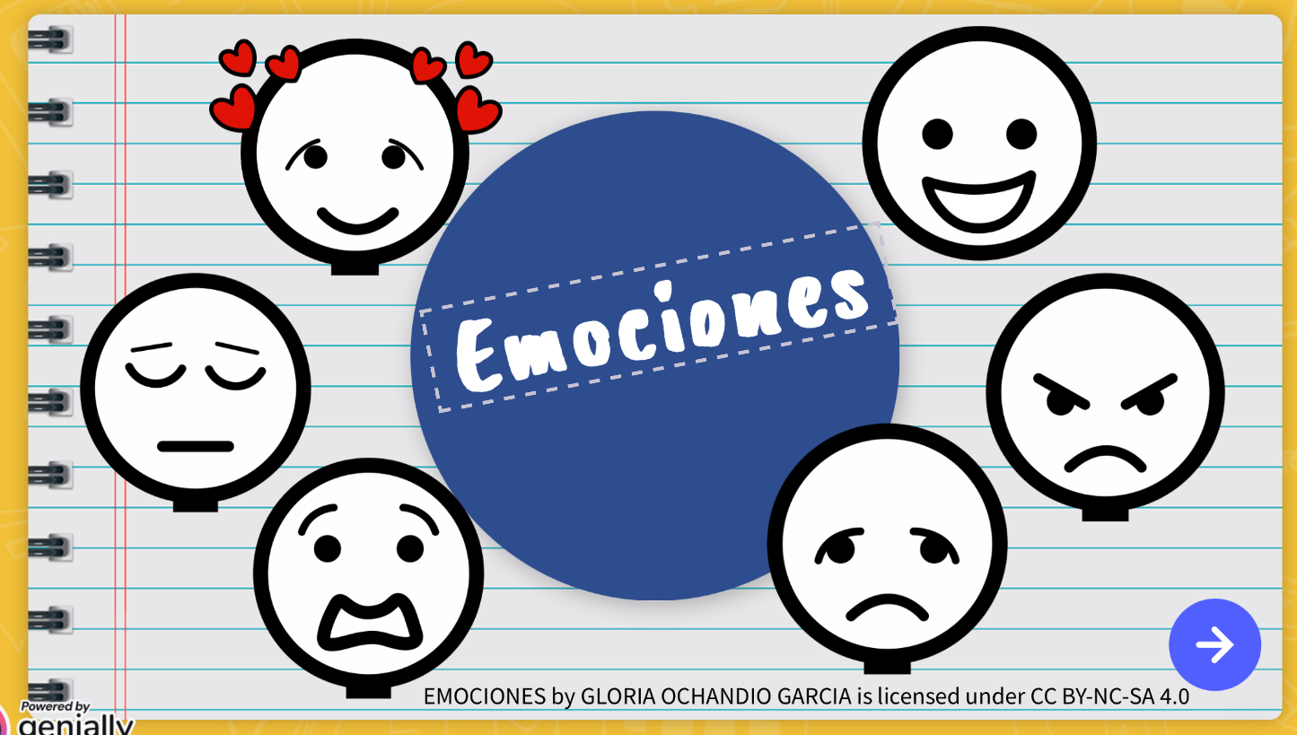 Portada del recurso con pictogramas de emociones