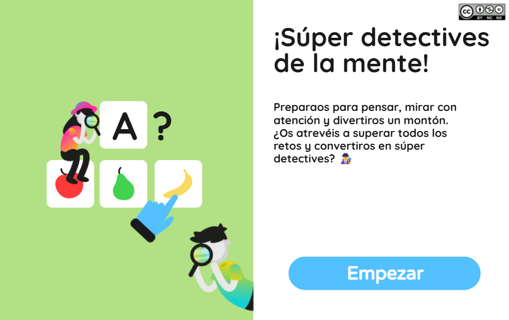 Un juego donde el alumnado deberá poner en juego su mente para cumplir el reto y convertirse en un gran detective.