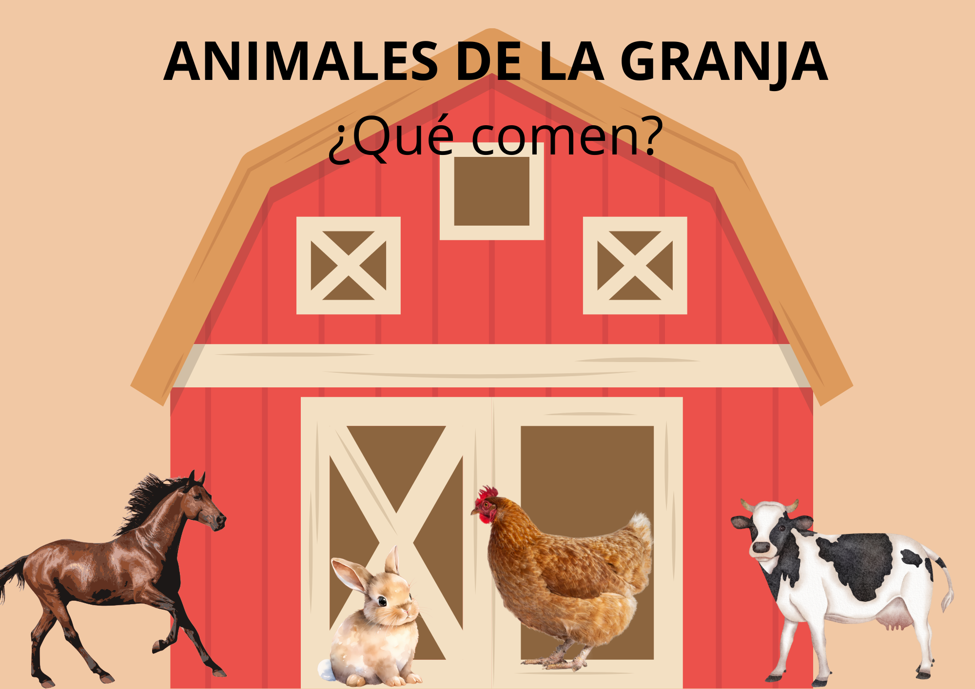 Animales de granja ¿Qué comen?