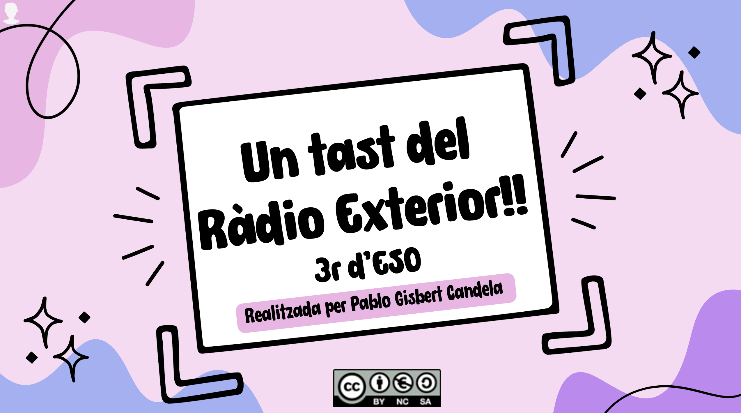 Portada del Canva "Un tast del Ràdio Exterior"