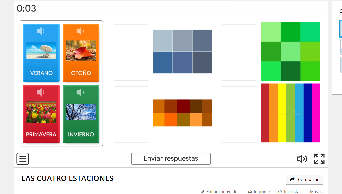 Wordwall las 4 estaciones