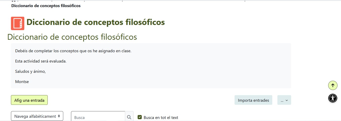 Glosario Filosofía