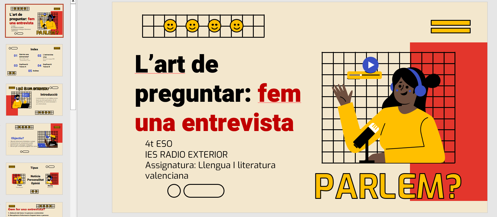 Recurs per a treballar l'entrevista en 4t d'ESO