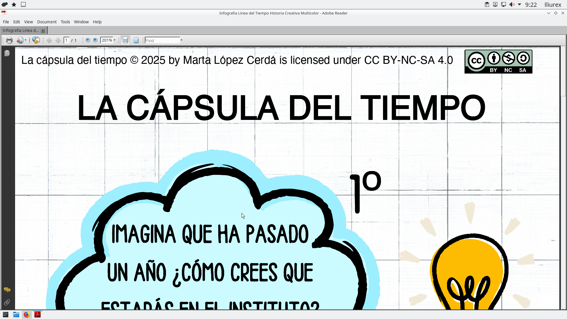 ¿COMO TE VES DENTRO DE UN AÑO EN EL INSTITUTO?