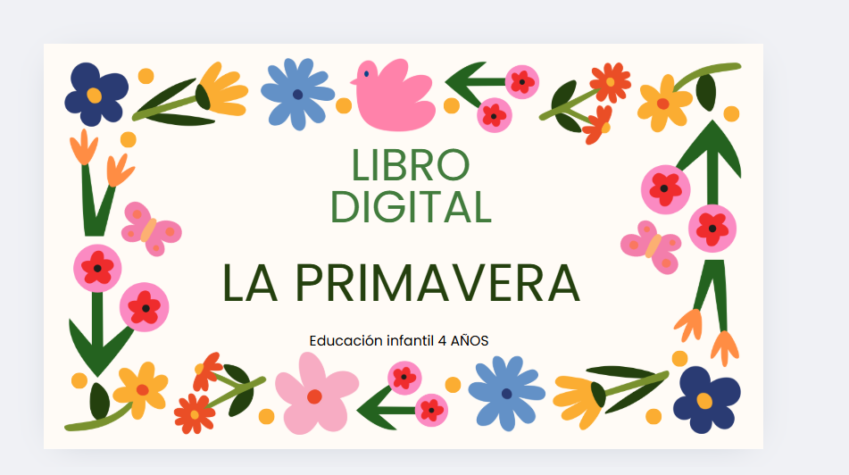 Libro digital la primavera 4 años