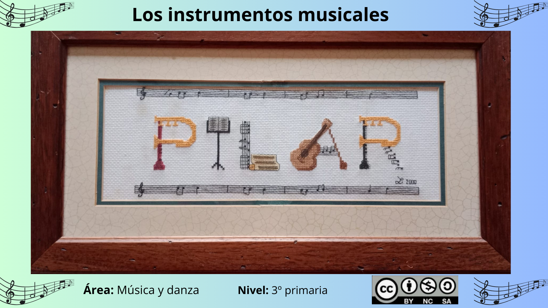 Familias de instrumentos. Viento-madera, viento-metal, cuerda y percusión