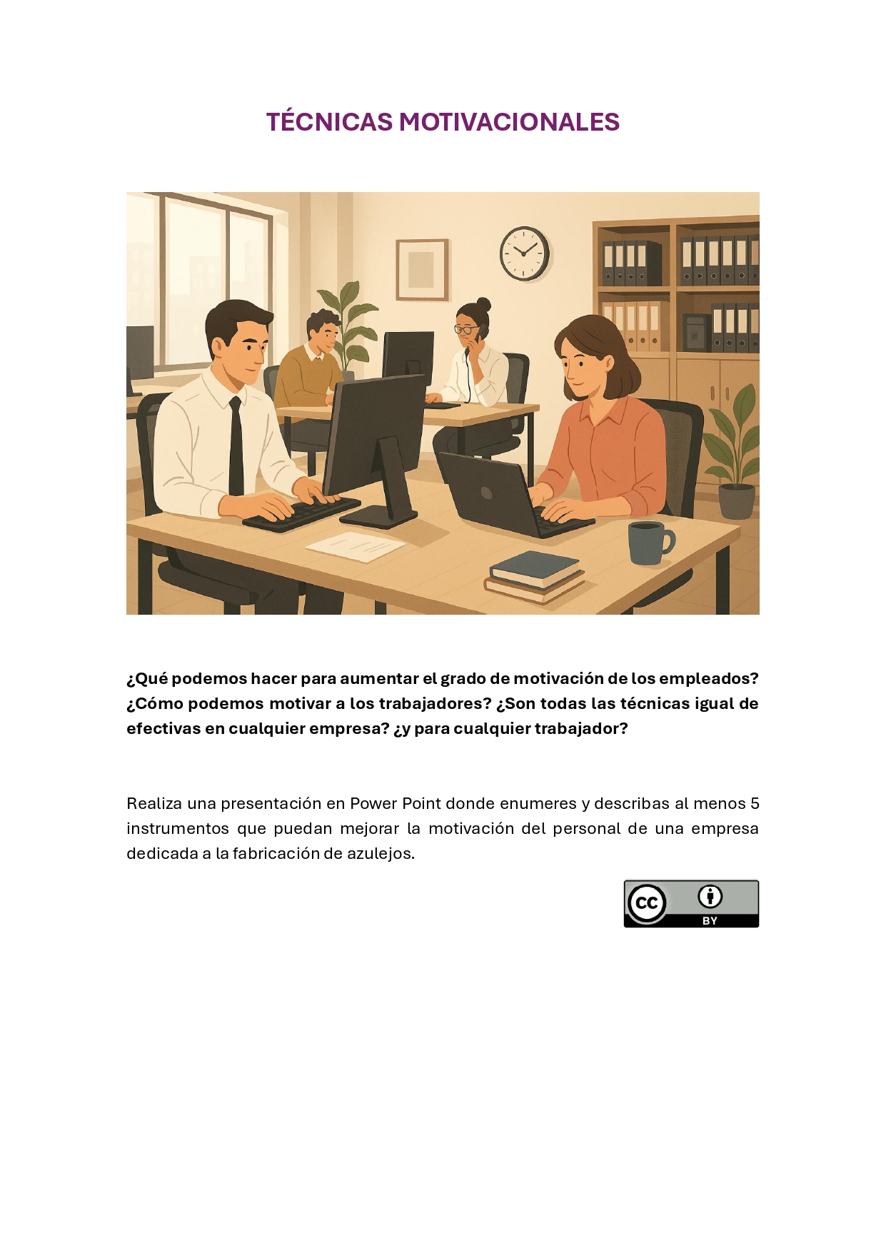 Actividad técnicas motivacionales