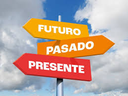 Se propone unir el tiempo verbal (presente, pasado o futuro) con su definición