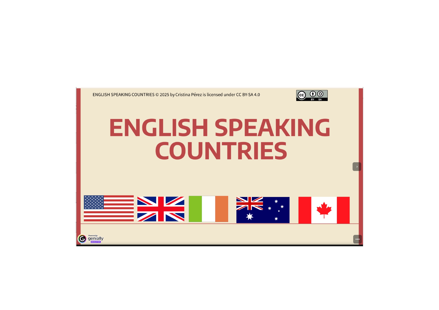 Cultura en los países de habla inglesa