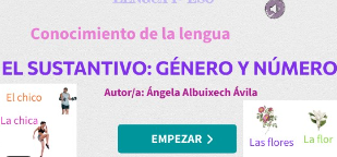 Categorías gramaticales, el sustantivo, genially