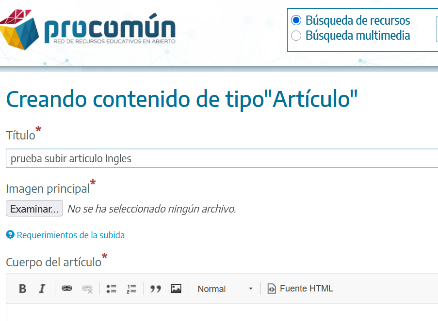 Prueba subir contenido