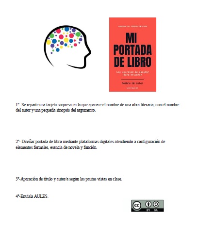 Actividad sobre diseño de portada de libro
