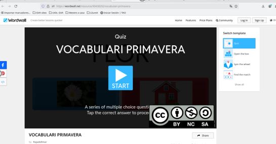 Captura del recurso en página