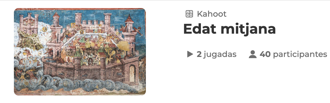 Imagen REA sobre l'Edat mitjana