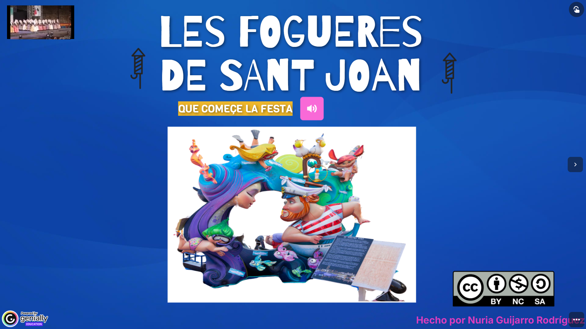 Genially de les fogueres de Sant Joan Infantil 