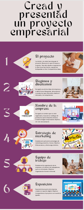 Infografía Trabajo Proyecto empresarial