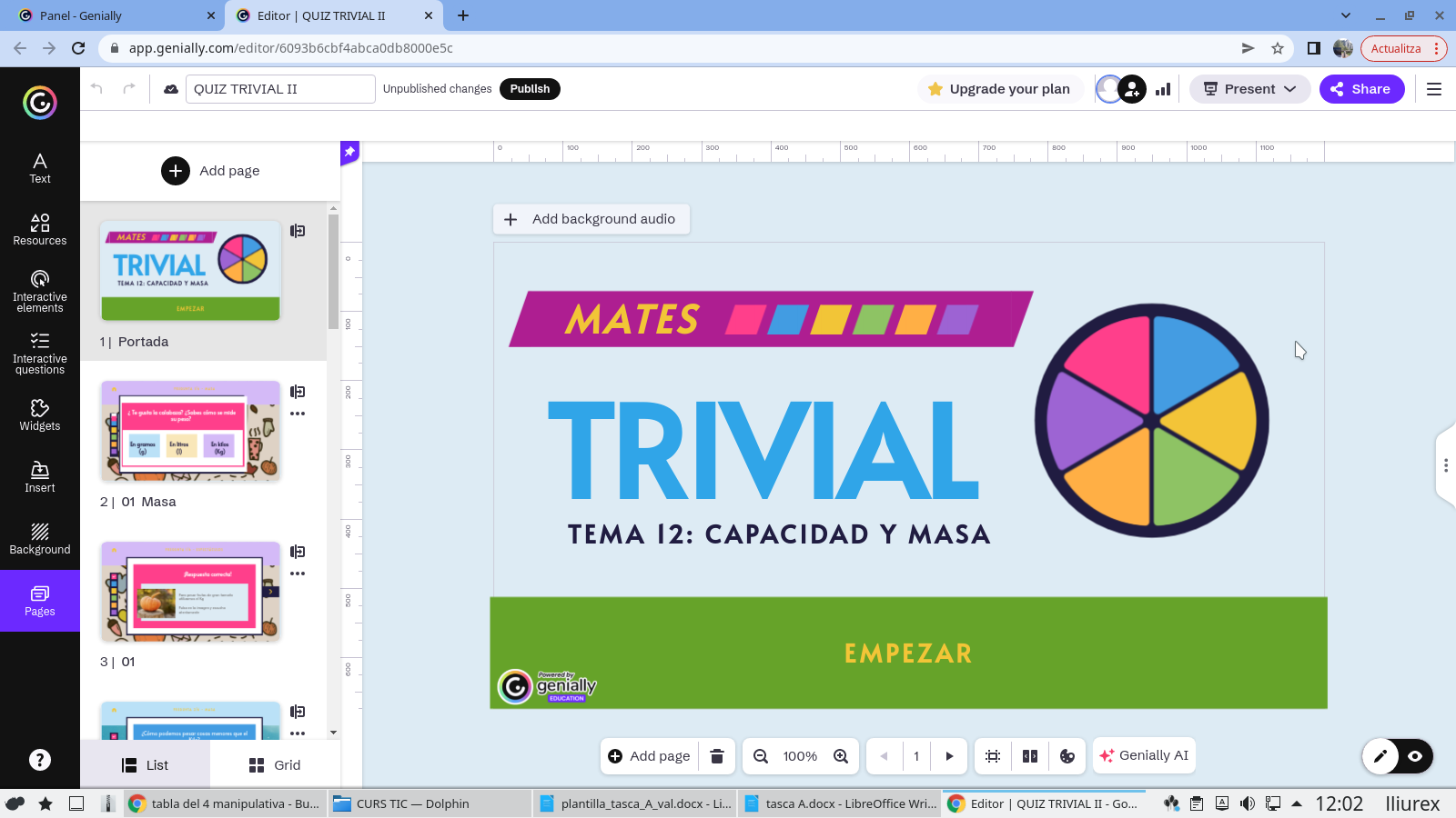 Genially mates 3r primaria