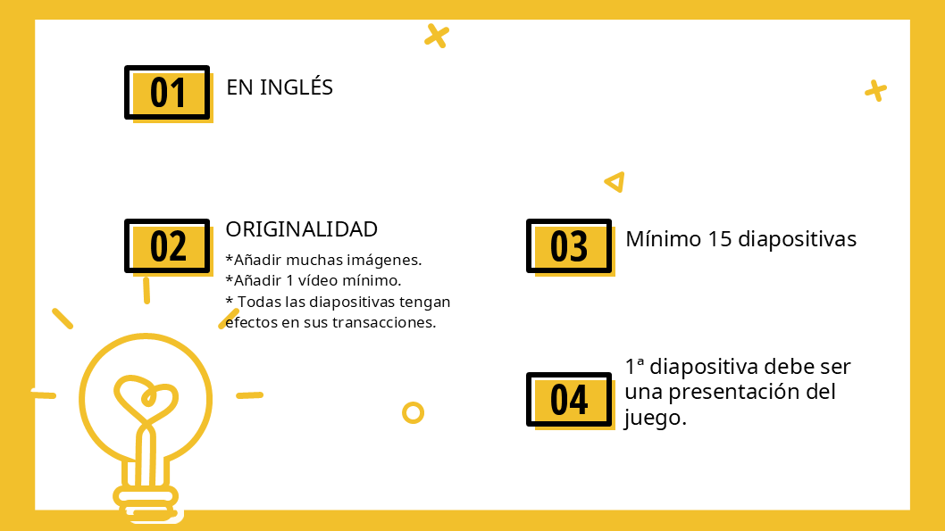 Requisitos a cumplir para la realización de la actividad.