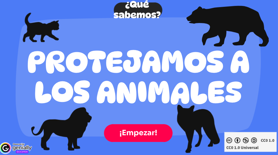 Recursos para trabajar los animales en peligro de extinción a través de imágenes y preguntas.