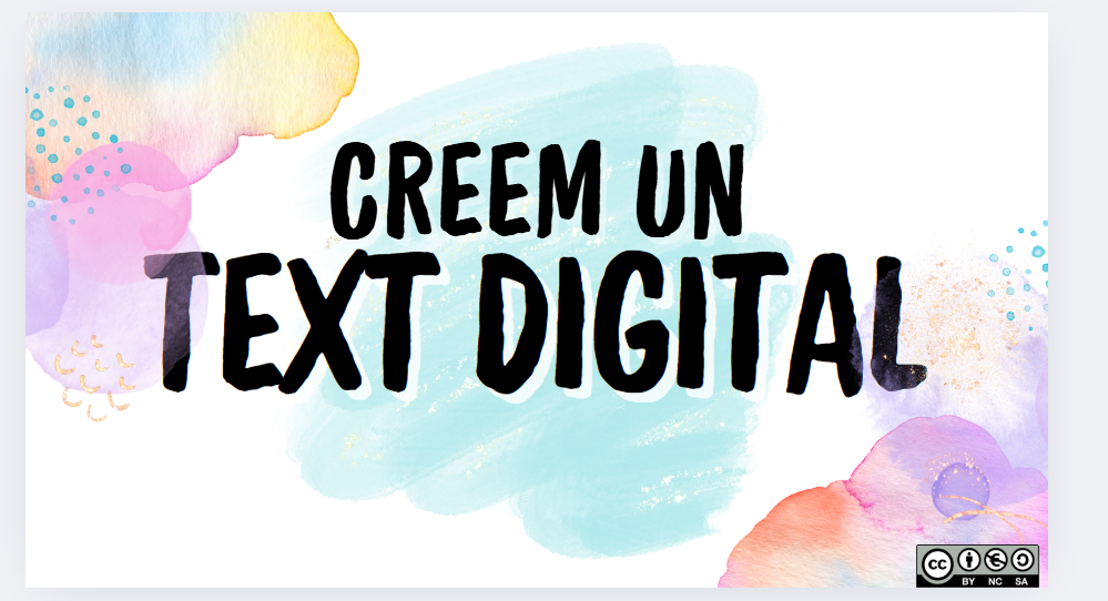 Creem un text digital