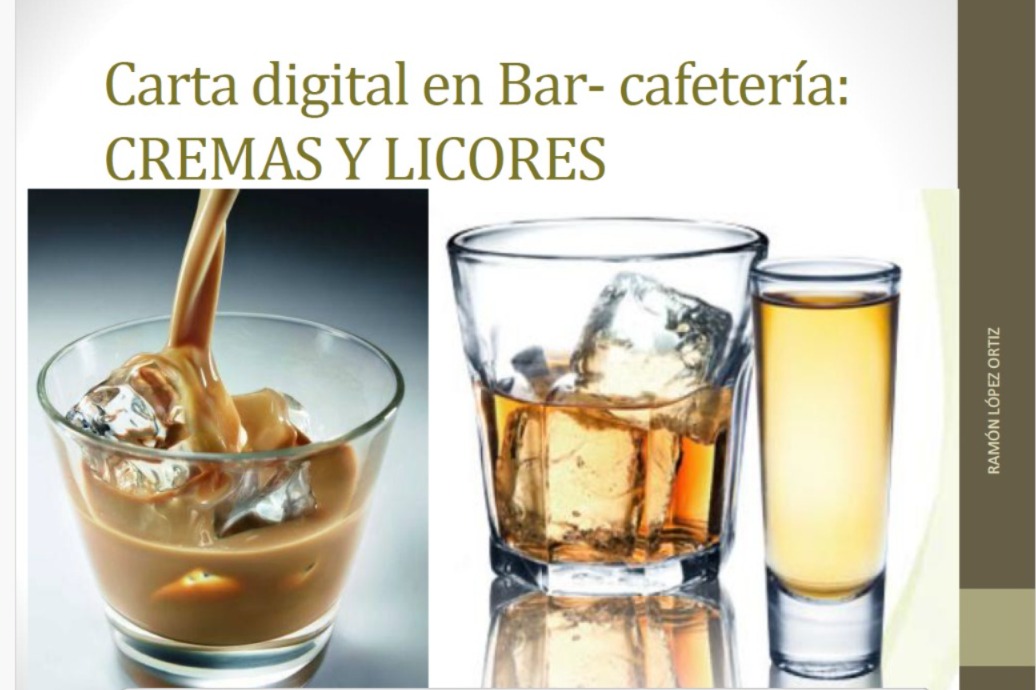 PDF orientativo de cremas y licores para realizar la carta digital