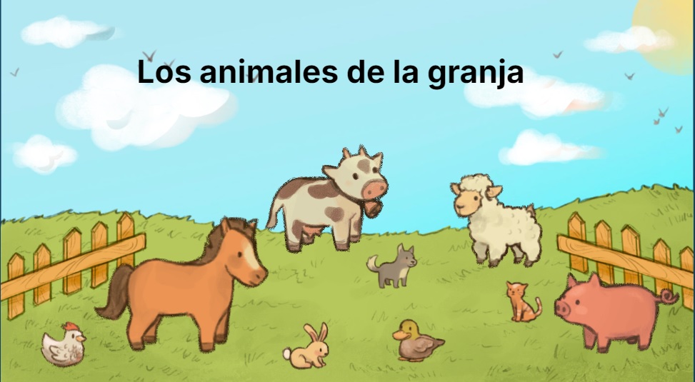 Actividad infantil para 3 años sobre los animales de la granja