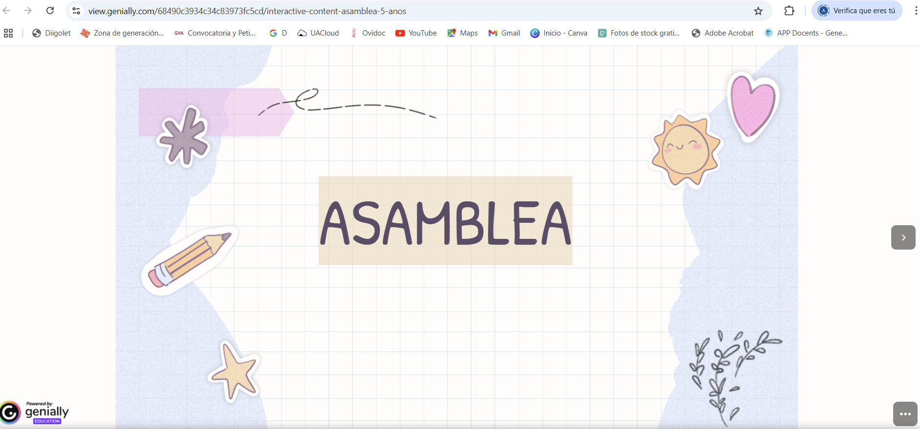 Pantalla inicio recurso asamblea