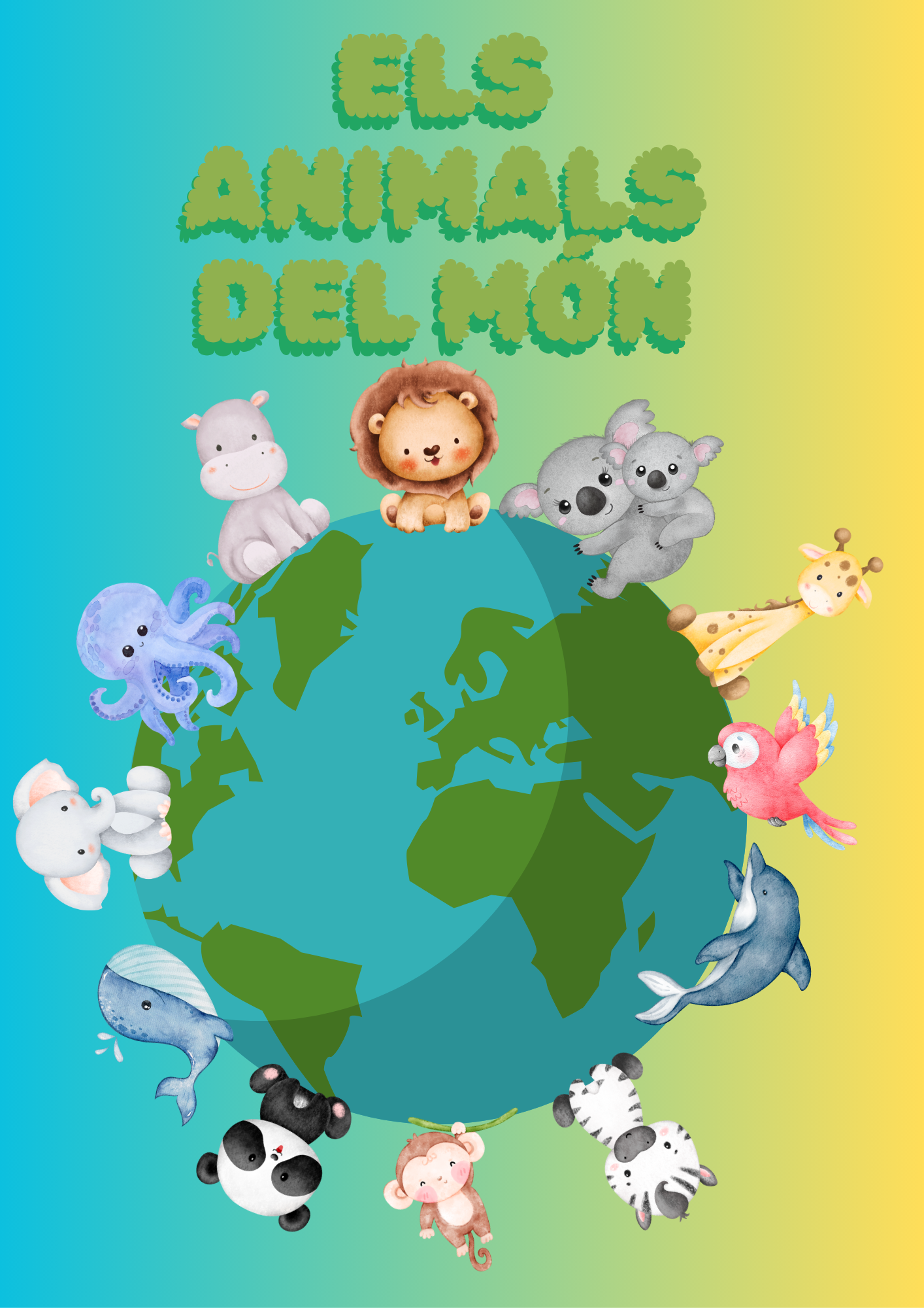 Imagen REA sobre los animales del mundo