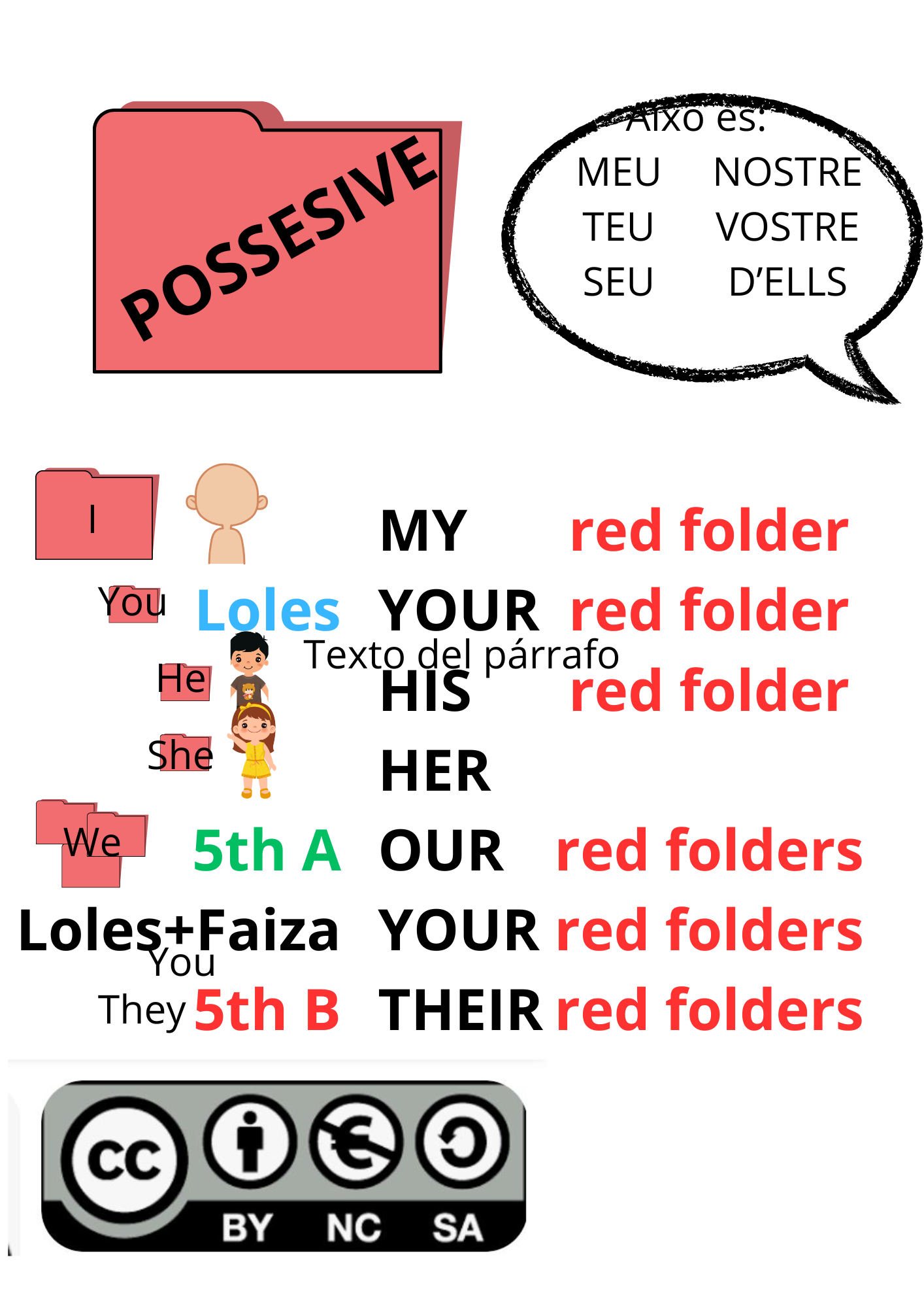 possessive, my class