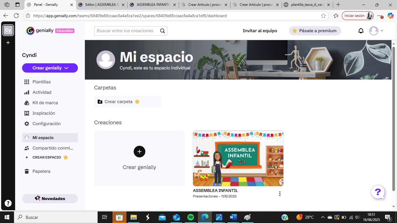 Assemblea aula infantil 