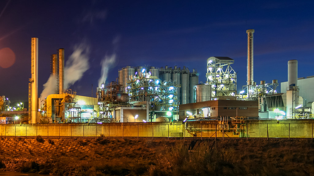 Imagen REA sobre la industria química.