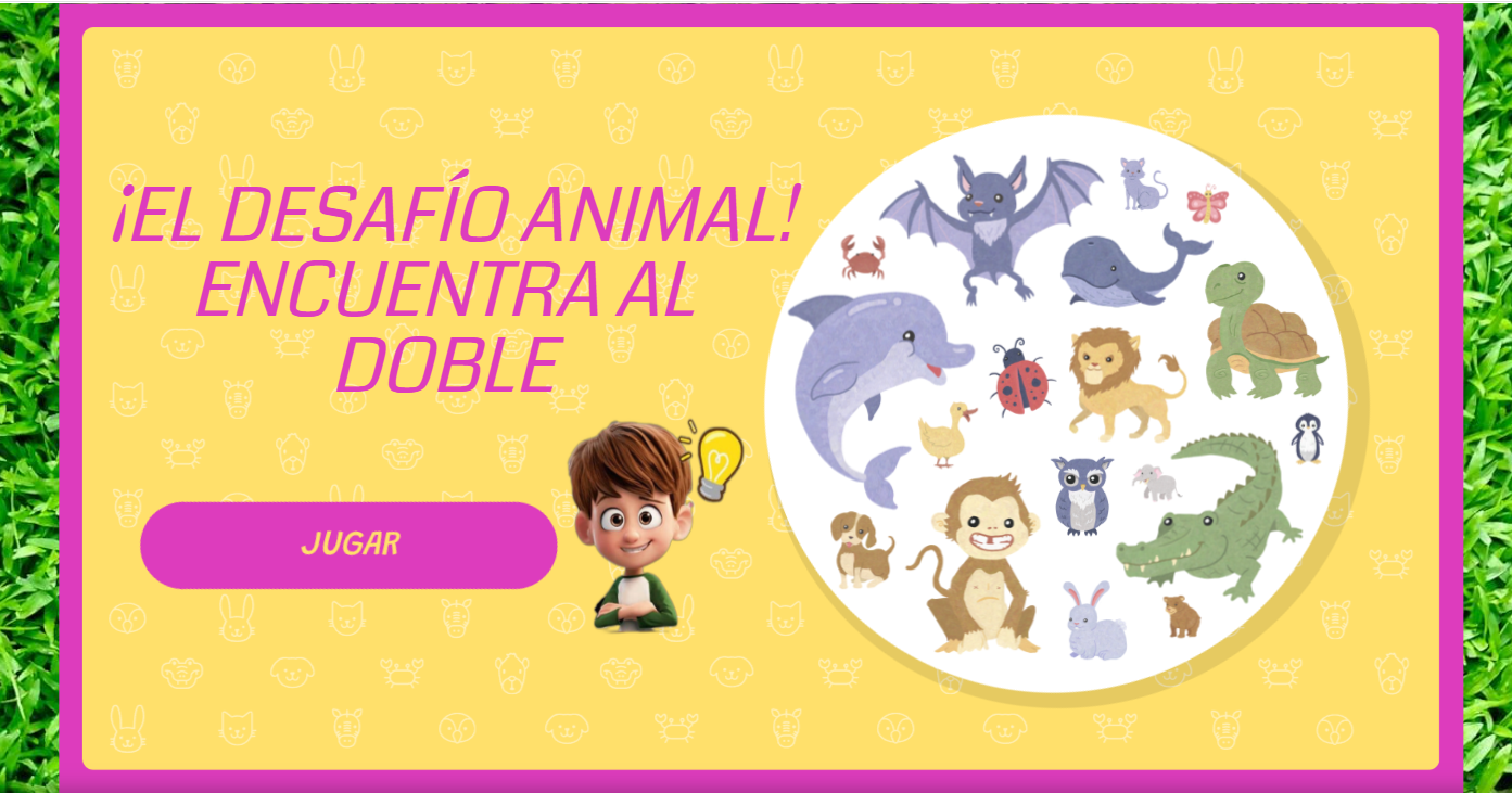 ¡El desafío animal! Encuentra al doble