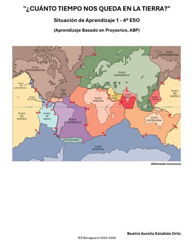 Mapa del mundo que muestra las principales placas tectónicas con sus límites y direcciones de movimiento.